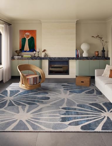 BZFAOEV Antiker Kunstteppich Wohnzimmer Schlafzimmer - Luxus Fußmatte Sofa Schlafplatz Leicht Sauber Antirutsch 160x200cm von BZFAOEV