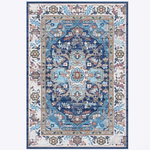 BZFAOEV Antiker Kunstteppich Wohnzimmer Schlafzimmer - Luxus Fußmatte Sofa Schlafplatz Leicht Sauber Antirutsch 160x200cm von BZFAOEV