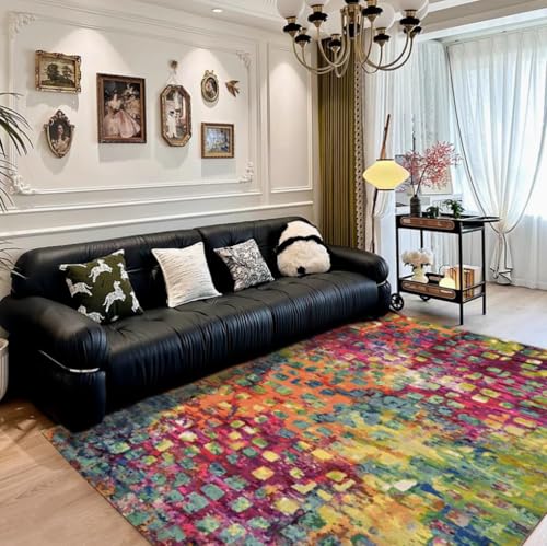 BZFAOEV Antiker Kunstteppich Wohnzimmer Schlafzimmer - Luxus Fußmatte Sofa Schlafplatz Leicht Sauber Antirutsch 160x230cm von BZFAOEV