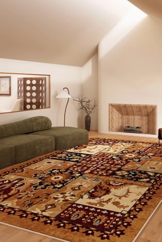 BZFAOEV Antiker Kunstteppich Wohnzimmer Schlafzimmer - Luxus Fußmatte Sofa Schlafplatz Leicht Sauber Antirutsch 160x230cm von BZFAOEV