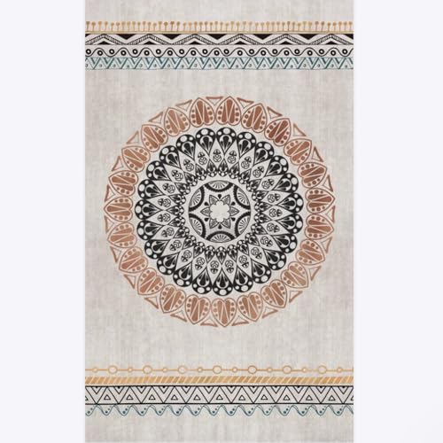 BZFAOEV Antiker Kunstteppich Wohnzimmer Schlafzimmer - Luxus Fußmatte Sofa Schlafplatz Leicht Sauber Antirutsch 160x230cm von BZFAOEV