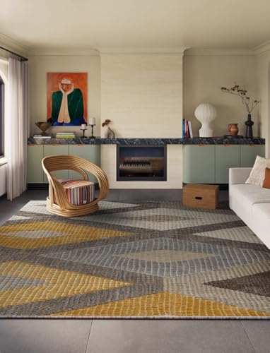 BZFAOEV Antiker Kunstteppich Wohnzimmer Schlafzimmer - Luxus Fußmatte Sofa Schlafplatz Leicht Sauber Antirutsch 200x250cm von BZFAOEV