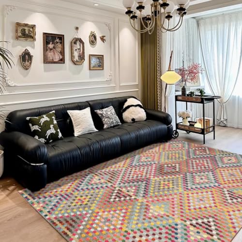 BZFAOEV Antiker Kunstteppich Wohnzimmer Schlafzimmer - Luxus Fußmatte Sofa Schlafplatz Leicht Sauber Antirutsch 200x250cm von BZFAOEV