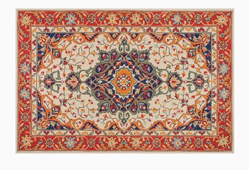 BZFAOEV Antiker Kunstteppich Wohnzimmer Schlafzimmer - Luxus Fußmatte Sofa Schlafplatz Leicht Sauber Antirutsch 200x250cm von BZFAOEV
