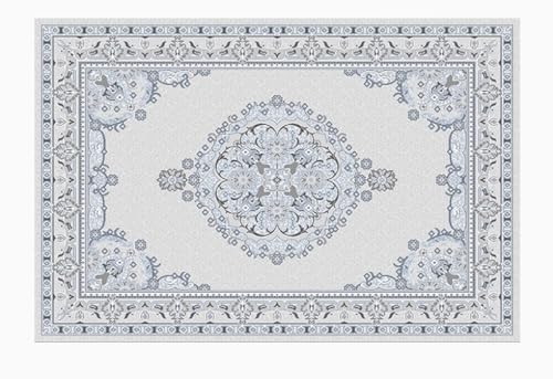 BZFAOEV Antiker Kunstteppich Wohnzimmer Schlafzimmer - Luxus Fußmatte Sofa Schlafplatz Leicht Sauber Antirutsch 80x120cm von BZFAOEV