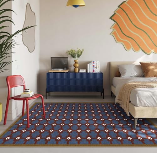 BZFAOEV Karomuster Teppich Modern Wohnzimmer Schlafzimmer - Geometrische Bankmatte Türmatte Anti-Rutsch Design 160x230cm BZFAOEV Karomuster Teppich Modern Wohnzimmer Schlafzimmer - Geometrische Bankmatte Türmatte Anti-Rutsch Design 160x230cm von BZFAOEV