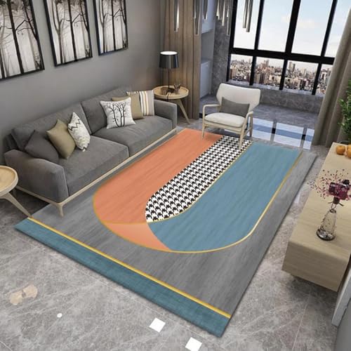 BZFAOEV Karomuster Teppich Modern Wohnzimmer Schlafzimmer - Geometrische Bankmatte Türmatte Anti-Rutsch Design 160x230cm BZFAOEV Karomuster Teppich Modern Wohnzimmer Schlafzimmer - Geometrische Bankmatte Türmatte Anti-Rutsch Design 160x230cm von BZFAOEV