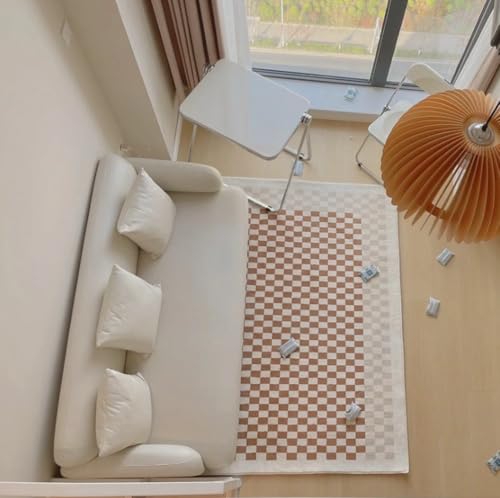 BZFAOEV Karomuster Teppich Modern Wohnzimmer Schlafzimmer - Geometrische Bankmatte Türmatte Anti-Rutsch Design 80x120cm BZFAOEV Karomuster Teppich Modern Wohnzimmer Schlafzimmer - Geometrische Bankmatte Türmatte Anti-Rutsch Design 80x120cm von BZFAOEV