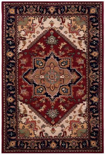 BZFAOEV Luxus Vintage Teppich Wohnzimmer Schlafzimmer - Antike Fußmatte Couch Kleiderzimmer, rutschfest Dekoratives Design 160x230cm von BZFAOEV