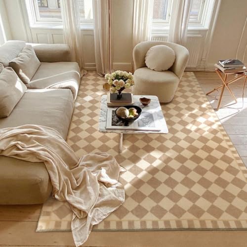 BZFAOEV Moderner Geometrischer Abstrakter Teppich für Wohnzimmer Schlafzimmer Büro rutschfest Leicht zu Reinigen Langlebiger Wohnraumteppich Moderner Wohndekor 200x300cm von BZFAOEV