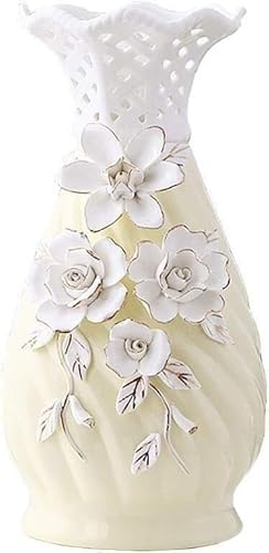 Vase Tischplatte Desktop-Blumenanordnung Keramik getrocknete Blumendekoration kleine einfache Phnom Penh gelb(C) von BZGPMFUD