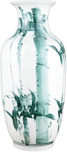 Vase Tischplatte Keramik Handbemalt Pastell Große Chinesische Wohnzimmer Blume Anordnung Desktop Dekoration(S) von BZGPMFUD