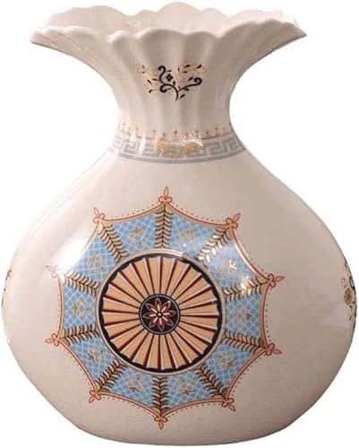 Vase Tischplatte Moderne Keramik Wohnzimmer Tisch Kaffee Tisch Veranda Kreative Dekoration Handwerk Ornamente von BZGPMFUD