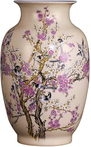 Vase Tischplatte Wintermelone Flasche Keramik Dekoration Blumenarrangement Strahlend Pastell Rosa Modern von BZGPMFUD