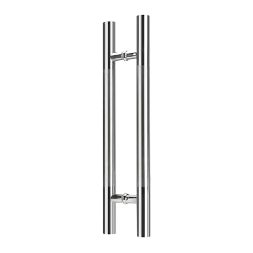 1 Paar Verchromte Griffe For Duschtüren, Schiebetürgriffe For Glasduschkabinen, For Innen- Und Außenbereiche(Pitch-180mm) von BZJPRFC
