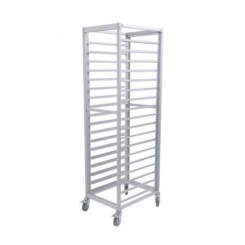 BZJPRFC 18-stöckiges Bäckerei-Kühlregal Auf Rädern, Aluminium-Brötchenpfannen-Schnellregal, Mit Verstellbaren Regalen, Kommerzieller Tablett-Aufbewahrungswagen BZJPRFC 18-stöckiges Bäckerei-Kühlregal Auf Rädern, Aluminium-Brötchenpfannen-Schnellregal, Mit Verstellbaren Regalen, Kommerzieller Tablett-Aufbewahrungswagen von BZJPRFC