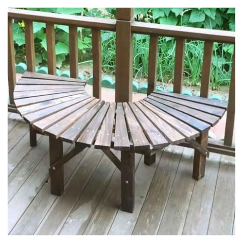 BZJPRFC Baumbank for Umwickeln, Halbrunder Sitzplatz Im Freien, Gartenhocker Aus Holz, Lattenspleißung Aus Massivholz, Form Stufenlos Erweiterbar, for Höfe Terrassen BZJPRFC Baumbank for Umwickeln, Halbrunder Sitzplatz Im Freien, Gartenhocker Aus Holz, Lattenspleißung Aus Massivholz, Form Stufenlos Erweiterbar, for Höfe Terrassen von BZJPRFC