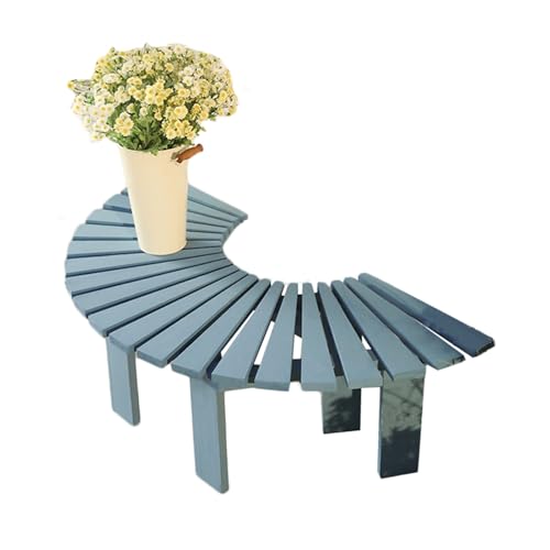 BZJPRFC Baumbankumrandung,Dekorative Freizeitstühle for Den Außenbereich,Blumenständer for Den Gartenbalkon, Bogenform Passt Zu Bäumen,Form Lässt Sich Unendlich Ausdehnen(Blue) von BZJPRFC