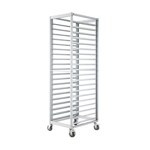 BZJPRFC Gewerblicher Mobiler Blechpfannenständer, Schnellbackofen for Brötchenpfannen, Kühlwagen for Lebensmitteltabletts, Mit Abnehmbarer Trennwand for Küchen- Und Esszimmer(15-Tier) von BZJPRFC