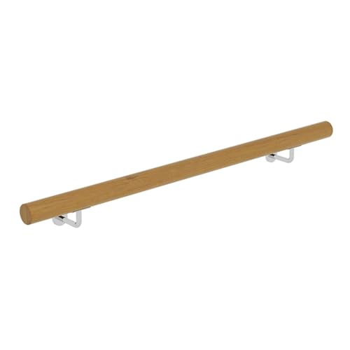 BZJPRFC Handläufe for Treppen, Wandmontage-Handlauf-Set Aus Holz, Rutschfester Treppen-Haltegriff, for Ältere Kinder Und Sicherheitsunterstützung(100cm/3.2ft) von BZJPRFC