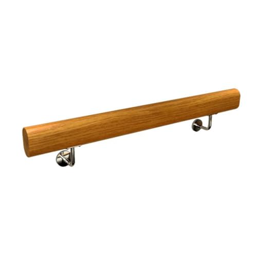 BZJPRFC Hölzerne Handläufe for Treppen, Rutschfestes Geländer Mit Stützstangen, Haltegriff-Set for Den Innen- Und Außenbereich for Das Heimkrankenhaus Und Den Dachboden(180cm/5.9ft) von BZJPRFC