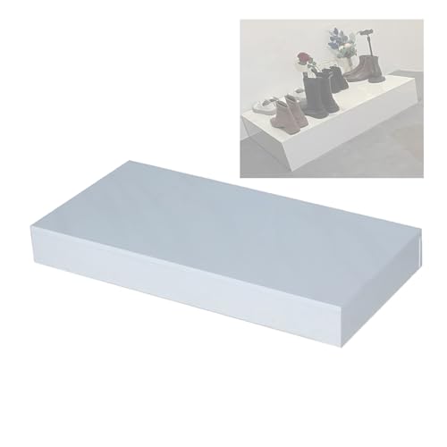 BZJPRFC Quadratischer Display-Sockelständer, Plattform-Basisständer for Party- Und Event-Dekoration, Große Display-Riser-Basis, for Bekleidungsgeschäfte Und Boutiquen, Trägt 200 Kg(White,100x40x10cm) von BZJPRFC