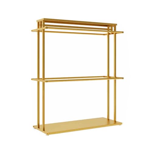 BZJPRFC Stofflagerregal, Tapeten-Kleiderständer, Großes Textil-Lagerregal for Gewerbliche Stoffe, for Tapeten, Autofensterfolien, Traglast 200 Kg(Gold,150x50x150cm) von BZJPRFC