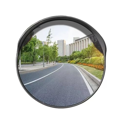 Konvexspiegel 23,6 Zoll, 160 ° Verstellbarer Weitwinkel-Sicherheitsspiegel, Gebogener Konvexspiegel, For Die Abdeckung Toter Winkel Auf Garagenparkplätzen(Black) von BZJPRFC