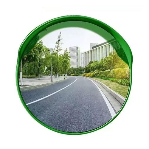 Konvexspiegel 23,6 Zoll, 160 ° Verstellbarer Weitwinkel-Sicherheitsspiegel, Gebogener Konvexspiegel, For Die Abdeckung Toter Winkel Auf Garagenparkplätzen(Green) von BZJPRFC
