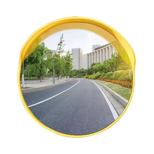 Konvexspiegel 23,6 Zoll, 160 ° Verstellbarer Weitwinkel-Sicherheitsspiegel, Gebogener Konvexspiegel, For Die Abdeckung Toter Winkel Auf Garagenparkplätzen(Yellow) von BZJPRFC