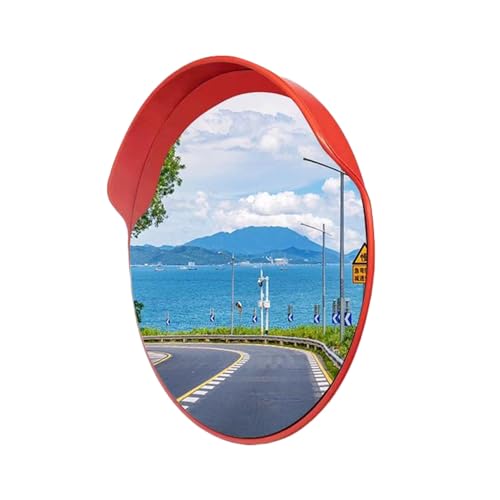 Konvexspiegel Mit Halterung, 130 ° Gebogener Sicherheitsspiegel, Sicherheits-Eckspiegel For Den Verkehr, For Tote Winkel Im Parkverkehr(80x80cm) von BZJPRFC
