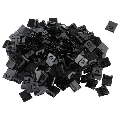 BZKSER Bildaufhänger Set, Aufhänger für Bilder - 120Pcs Bilderhaken Bilder Aufhängen Ohne zu Bohren, Haken für Hart und Trockenbauwände, für Bilderrahmen Aufhängung, Uhren, Bilderbefestigung (Schwarz) von BZKSER