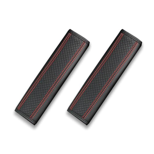 BZKSER Gurtpolster Auto - 2 pcs Gurtschutz Auto,Sicherheitsgurt Schulterpolster,Abnehmbar Waschbar Polsterung für Autosicherheitsgurte Rucksack Schultertasche Kinder und Erwachsene(Weich) von BZKSER