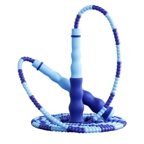 BZKSER Springseil - 1 pcs Jump Rope mit Weichen Perlen Verstellbare Ohne Gewirr Springschnur Workout Fitness Boxen Springseil Schulsprungseil für Männer Frauen Kinder(2.8M) von BZKSER