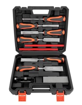 BZVCRTYKL Meißel-Set for die Holzbearbeitung, ca. 0,6–3,8 cm, 10 Stück/408 von BZVCRTYKL