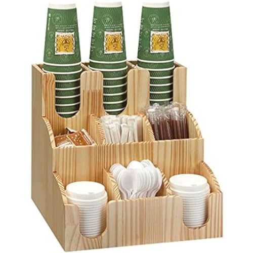 Becherspender, Pappbecherhalter for bis zu 10 cm, Aufbewahrungsbox mit 9 Fächern, Kaffeebecherhalter, Pappbecherhalter, Becherständer, zur Verwendung in Cafés und anderen Geschäftseinrichtungen /1744 Becherspender, Pappbecherhalter for bis zu 10 cm, Aufbewahrungsbox mit 9 Fächern, Kaffeebecherhalter, Pappbecherhalter, Becherständer, zur Verwendung in Cafés und anderen Geschäftseinrichtungen /1744 von BZVCRTYKL