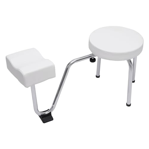 BZYFJB Verstellbare Pediküre-Fußstütze mit PVC-Polster – Professioneller Fußstützenhocker für Nagelstudio & Spa | Weiße Salonausstattung mit höhenverstellbarer Design‌ von BZYFJB