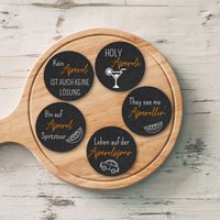 Filzuntersetzer Aperol Sprüchen |Glasuntersetzer |Untersetzer Rund |Lustig |Geschenk |Mädelsabend |Jga Geschenk von BaKonBaby