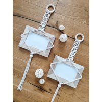 Makramee Bilderrahmen-Halter, Dekoration Zum Hängen, Fotorahmenhalter von BaLiMi