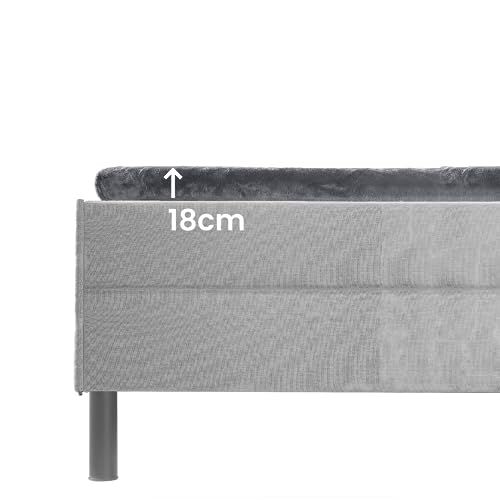BaSaTex Cashmere Touch Topper Spannbettlaken | Nicky Plüsch Spannbetttuch für Topper Matratzen | 180x200 cm | Farbe: Anthrazit BaSaTex Cashmere Touch Topper Spannbettlaken | Nicky Plüsch Spannbetttuch für Topper Matratzen | 180x200 cm | Farbe: Anthrazit von BaSaTex