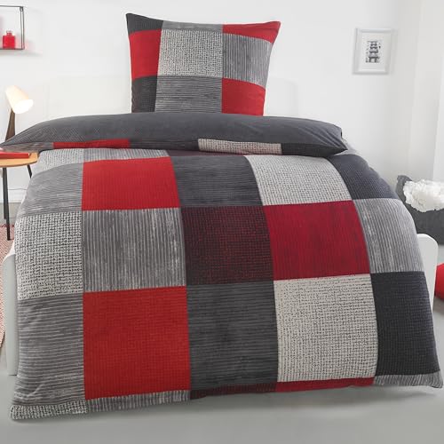 BaSaTex Flausch Fleece Winter Bettwäsche Set 2 teilig | 100% Mikrofaser Plüsch | 155x220 + 80x80 cm | Design 03 BaSaTex Flausch Fleece Winter Bettwäsche Set 2 teilig | 100% Mikrofaser Plüsch | 155x220 + 80x80 cm | Design 03 von BaSaTex