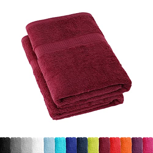BaSaTex Frottee Duschtücher 70x140 cm, 100% Baumwolle Öko-Tex Made in Green, Duschtuch Badetuch Set 2er Pack Bordeaux Rot BaSaTex Frottee Duschtücher 70x140 cm, 100% Baumwolle Öko-Tex Made in Green, Duschtuch Badetuch Set 2er Pack Bordeaux Rot von BaSaTex