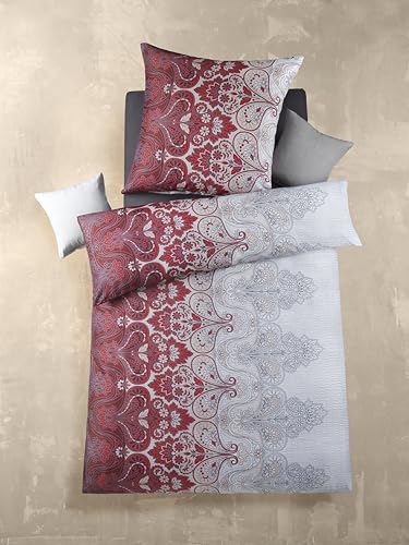 BaSaTex Seersucker Bettwäsche Set Mikrofaser Polyester 135x200 cm | Reißverschluss| 100% Microfaser | 2 teiliges Set | Design: Rabea von BaSaTex