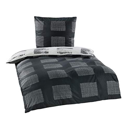 BaSaTex Winter Flausch Plüsch Bettwäsche Bett Garnitur 2-teiliges Set | 135x200 + 80x80 cm | 100% Microfaser Fleece Thermofleece | Sascha Wende von BaSaTex