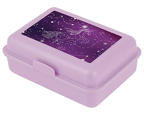 Baagl Brotdose Kinder für Schule – Lunchbox für Mädchen, Jungen, Kindergarten – Jausenbox, Brotzeitbox, Brotbox, Snackbox (Unicorn Universe) von Baagl