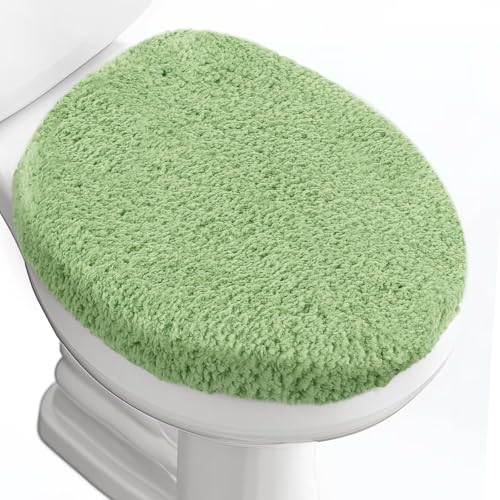 BAAHRNOM Luxuriöser weicher Mikrofaser-WC-Deckelbezug, maschinenwaschbar, solider Toilettensitzbezug, 44,5 x 38,1 cm, verstellbare Gummi-Rückseite, passend für die meisten 40,6–44,5 cm L x 35,6–40,6 BAAHRNOM Luxuriöser weicher Mikrofaser-WC-Deckelbezug, maschinenwaschbar, solider Toilettensitzbezug, 44,5 x 38,1 cm, verstellbare Gummi-Rückseite, passend für die meisten 40,6–44,5 cm L x 35,6–40,6 von Baahrnom