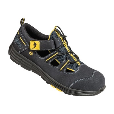 Sicherheitssandale Rene2 Sports light 72112, S1P SRC ESD, grau/gelb, Größe 43 von Baak