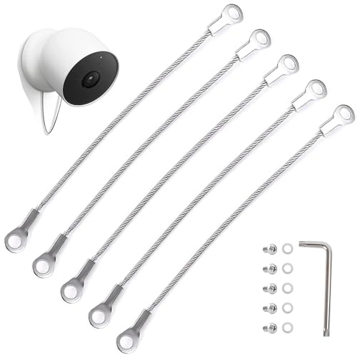 Anti-Diebstahl-Halterung für Google Nest Cam (Akku),Anti-Drop and Anti-Drop Security Chain for Google Nest Cam Battery,Arlo Ultra/Ultra 2,Arlo Pro 3/Pro 4 Camera von Baaletc