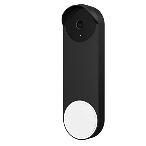 Baaletc Silikon Hülle für 2021 Google Nest Türklingel(akkubetriebene),Schutzhülle Kompatibel mit Google Nest Doorbell(Batterieversion),Wetterfest Schutznest Türklingel Silikon Skin Case von Baaletc