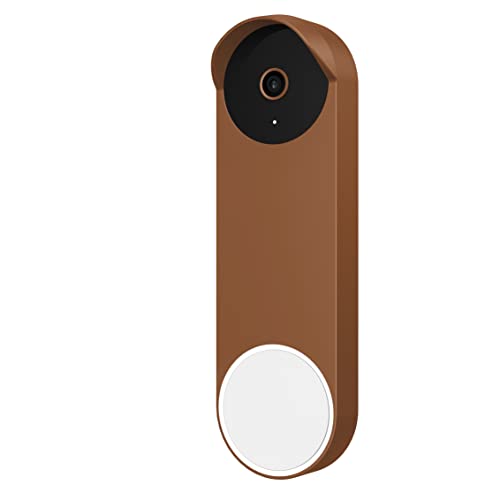 Baaletc Silikon Hülle für 2021 Google Nest Türklingel(akkubetriebene),Schutzhülle Kompatibel mit Google Nest Doorbell(Batterieversion),Wetterfest Schutznest Türklingel Silikon Skin Case von Baaletc